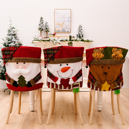 Christmas Decorative Chair Covers And Ornaments